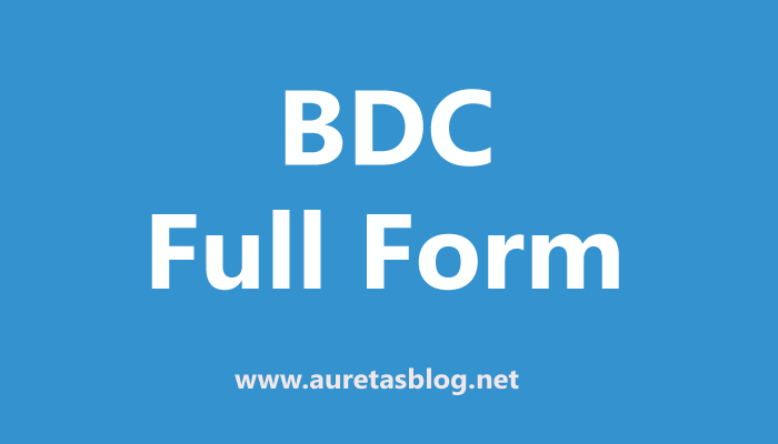 bdc full form